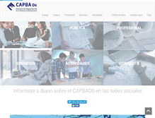 Tablet Screenshot of capbad6.com.ar